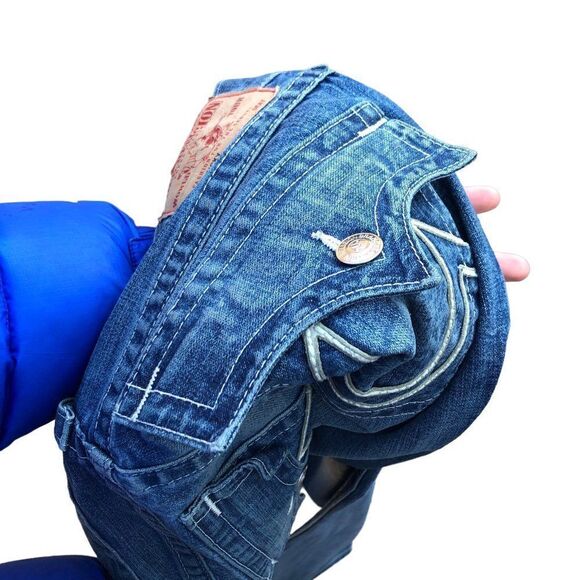 Vintage True Religion Jeans Size 36 RICKY Blue - Picture 7 of 7